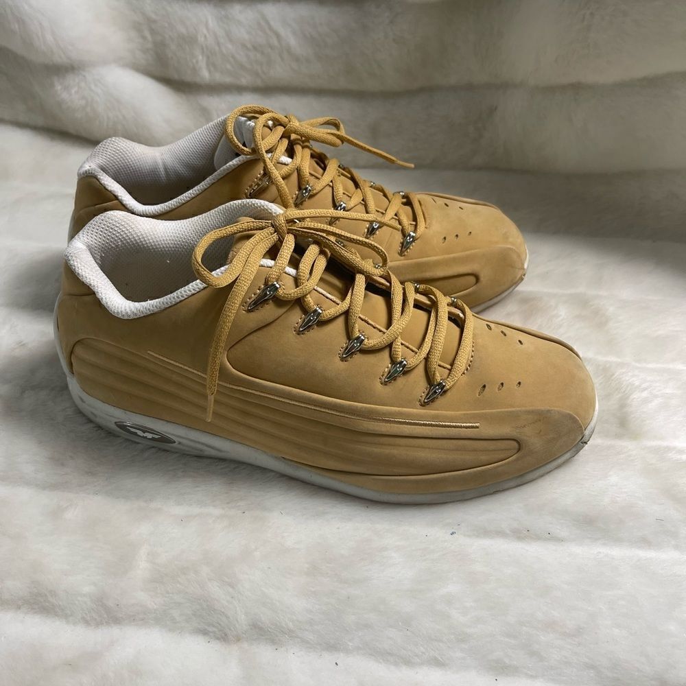 Lugz FMF-TURBO Men Shoes Driver Sneakers Leather  suede Wheat size 10